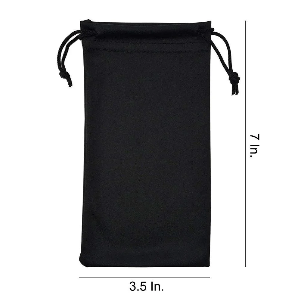 3ct Black MicroFiber‎ Sunglass Eyeglasses Carrying Pouch Case Bag Storage Sleeve